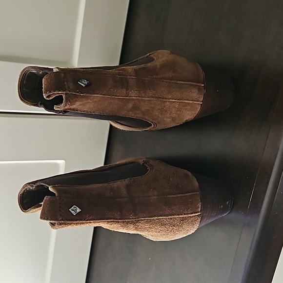 Sam Edelman suede booties, with 2 inch heels, Size 6 - Picture 4 of 7